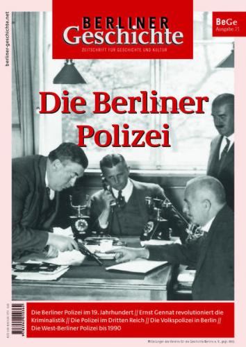 Berliner Geschichte - Zeitschrift für Geschichte und Kultur 