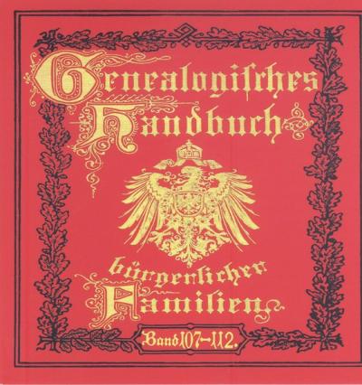 Deutsches Geschlechterbuch - CD-ROM. Genealogisches Handbuch bürgerlicher Familien (Audio-Mp3) 