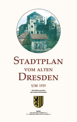 Stadtplan vom alten Dresden um 1935 