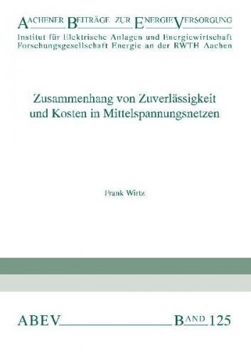 Zusammenhang von Zuverlässigkeit und Kosten in Mittelspannungsnetzen 