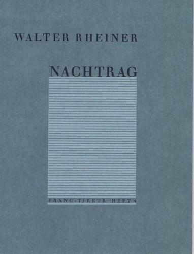 Nachtrag 
