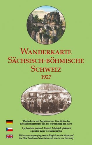 Wanderkarte Sächsisch-Böhmische Schweiz 1927 