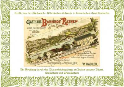 Grüße aus der Sächsisch-Böhmischen Schweiz in historischen Ansichtskarten 